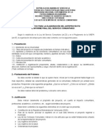 Anteproyecto e Informe Final Del Servicio Comunitario