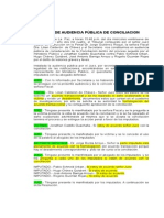 Conciliación y Homologación