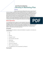 Small Business How To Marketing Plan