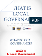 What Is Local Governance: Dir. Jonas George S. Soriano Development Academy of The Philippines