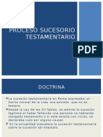 Proceso Sucesorio Testamentario