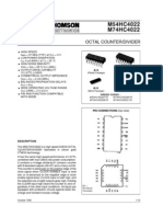 M54HC4022 M74HC4022: Octal Counter/Divider