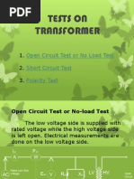 Lesson 11 - Tests On Transformers