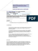 Ley Reguladora Del Ejercicio de La Contaduría Publica y Auditoria