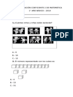 Evaluación Coeficiente 2 de Matemática