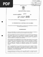 Decreto 1886 Del 21 de Septiembre de 2015