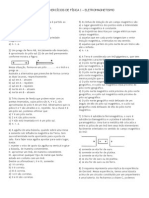 Lista de Exercc3adcios de Fc3adsica I Eletromagnetismo PDF