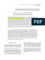 Entrenamiento en Habilidades Sociocomunicaivas en Los Tea de Alto Funcionamiento