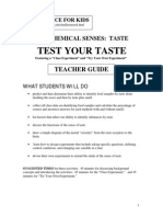 Taste Test Lab Instructions