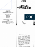 HUSSERL, Edmund. A Ideia Da Fenomenologia