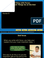 Level1 Lesson25 v2 Writing With Focus Important Things Go in The End