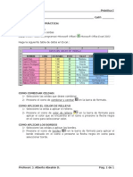 Ms Excel - Practica 1 - Bordes - Relleno - Combinar Celdas