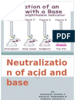 Neutralization of Acid and Base