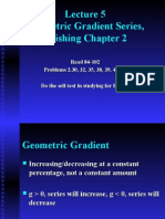 Geometric Gradient Series, Finishing Chapter 2