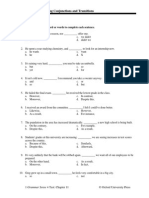 Chapter 11: Coordinating Conjunctions and Transitions