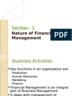 Nature of Financial Management