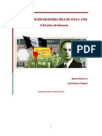 La Revolución Guatemalteca de 1944 A 1954 A 69 Años de Historia