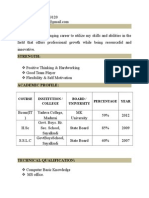 Objective:: Course Institution / College Board / University Percentage Year