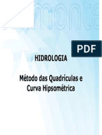 Exercícios Método Das Quadrículas e Curva Hipsométrica