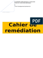 Remédiation Cahier