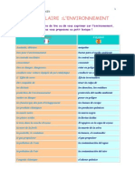 Vocabulaire L'environnement