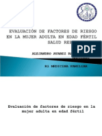 Evaluación de Factores de Riesgo en La Mujer