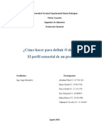 ¿Cómo Hacer para Definir O Determinar El Perfil Sensorial de Un Producto?