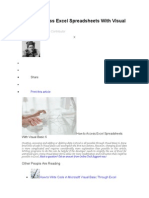 How To Access Excel Spreadsheets With Visual Basic 6