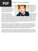 Biografía de Ed Sheeran