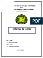 Informe de La Inia