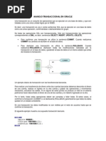 Manejo Transaccional en Oracle