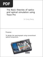 The Basic Theories of Optics and Optical Simulation Using Trace Pro