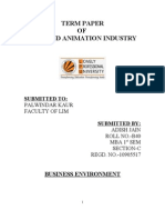 PESTLE Analysis of Film and Animation Industry