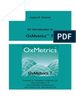 Oxmetrics Manual