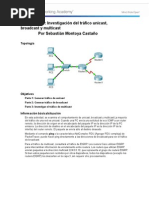 8 1 3 8 Packet Tracer Investigacion Del Trafico Unidifusion Difusion y Multidifusion