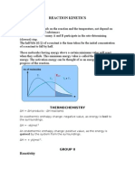 Reaction Kinetics