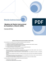 Cuadro Comparativo de Modelos de Diseño Instruccional.