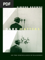 Dark Matters by Simone Browne