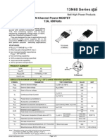 13N60 Series: N-Channel Power MOSFET 13A, 600volts Description