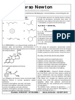 Cadeias Carbônicas, Hibridização, Nomenclatura, Concentração de Soluções e Entalpia