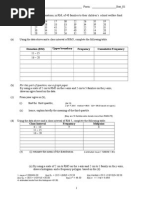 Statistic f4 Practice