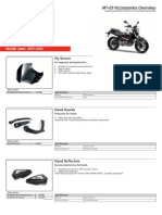 2012 Yamaha MT03 Accsheet GB en