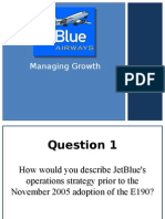 Docslide - Us Jet Blue Airways Managing Growth Case Solution