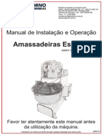 Manual de Instalação e Operação - Amassadeiras Espiral