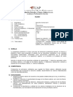 Syllabus Derecho Comercial II Derecho Uap