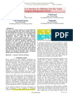 Theortical Model of Absorber For Miniature LiBr-H2o Vapor Absorption Refrigeration System