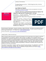 Es La Actividad Física Un Potencial Factor Preventivo para La Demencia Vascular?