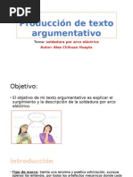 Producción de Texto Argumentativo