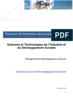 6 Parcours de Formation Des Enseignants STI2D Au 05-01-11