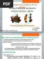 Procesal Laboral - Presupuesto Procesales